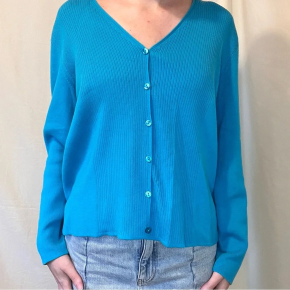100% Cotton  Knit Cardigan - Picture 1 of 3